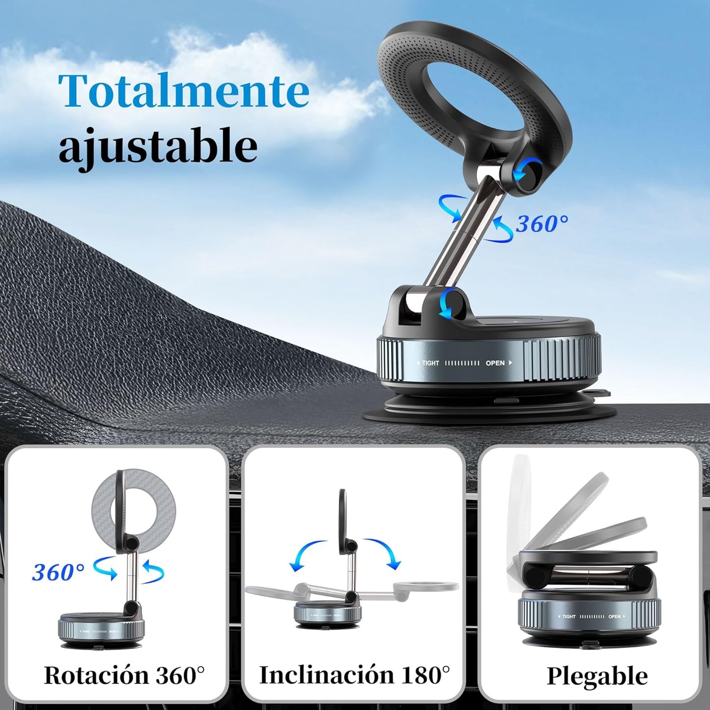 Soporte Celular Magnetico Al Vacio